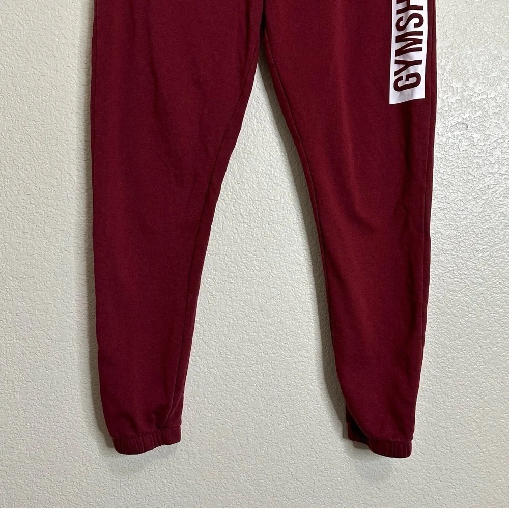 Gymshark Women's Maroon Athletic Jogger Pants, Sz Medium - Picture 4 of 11